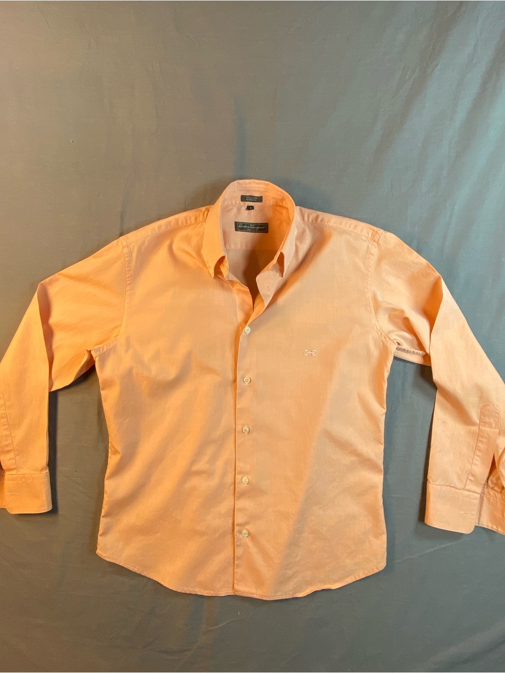 Salvatore Ferragamo Peach Button-Down Shirt